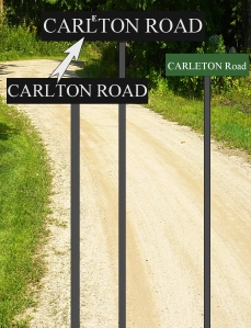 Okie Carleton Road sign 4